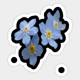 Forget Me Nots Remembrance Flowers Sticker